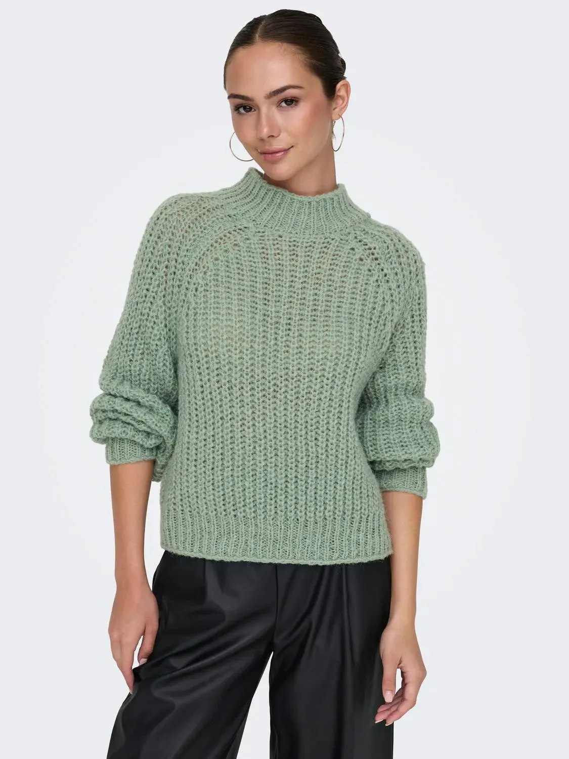 Astrid Life Raglan Knit - Iceberg Green