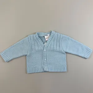 Baby Boys Knitted Design Cardigan - Sky