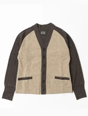 Belafonte Ragtime Clothing, Panel Cardigan, Smokey Brown