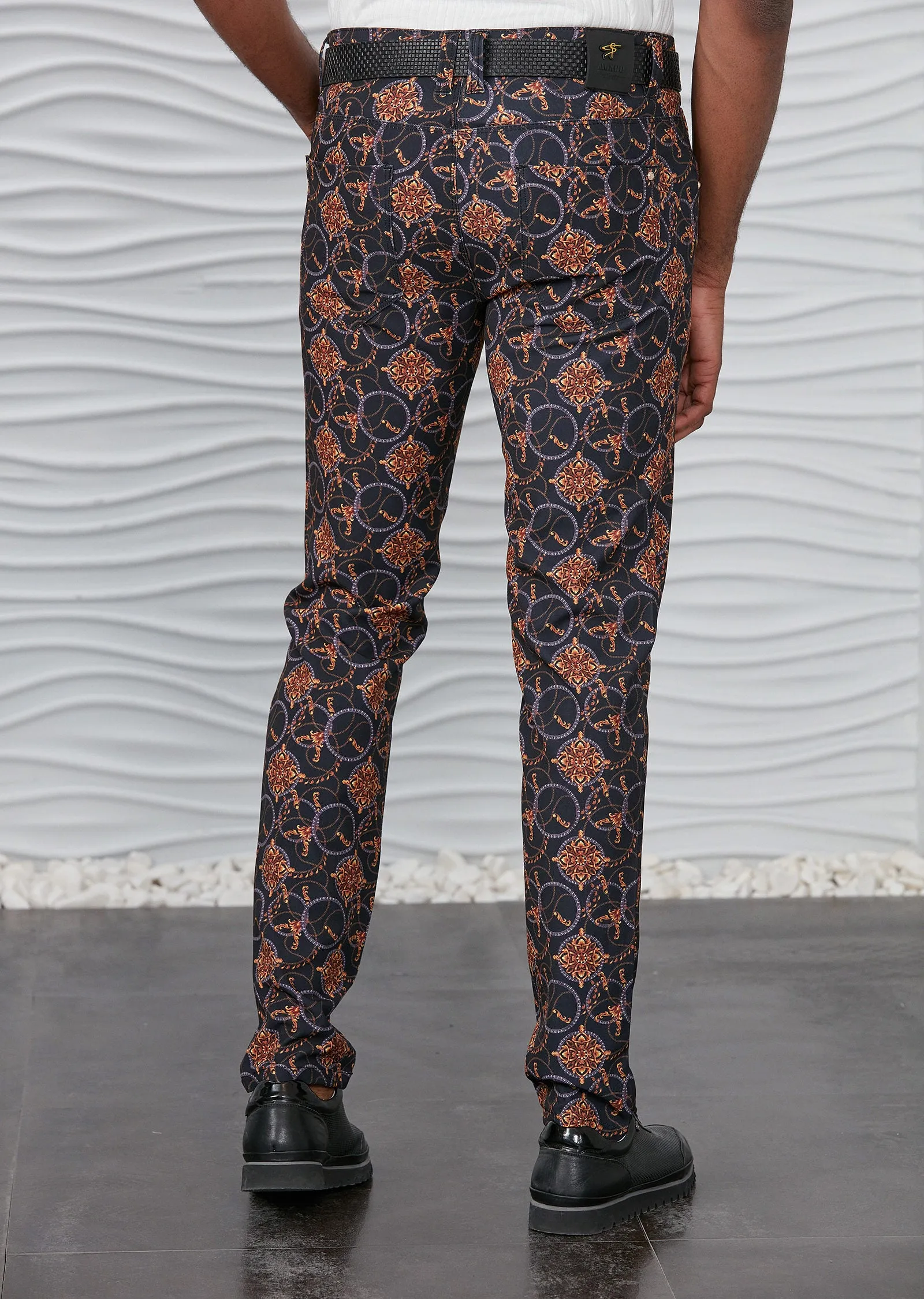 Black Gold "Mirage" Print Pants