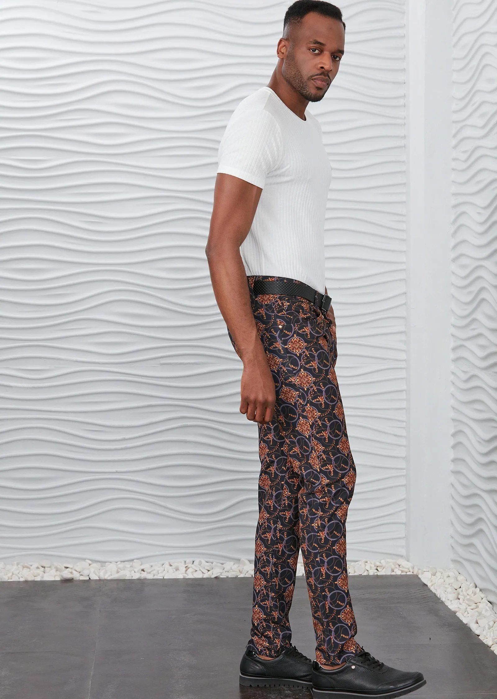 Black Gold "Mirage" Print Pants