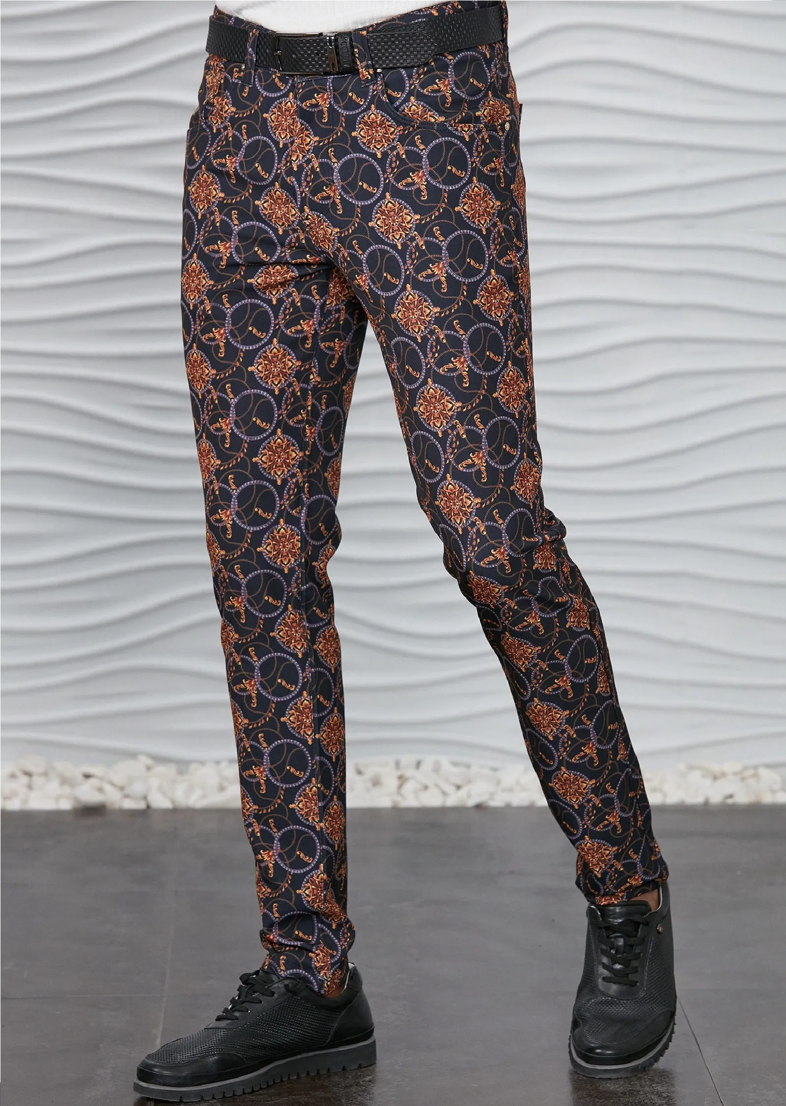 Black Gold "Mirage" Print Pants