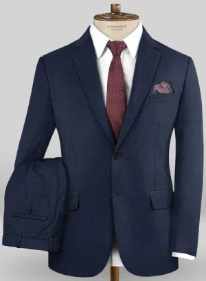 Caccioppoli Sun Dream Loggi Blue Wool Silk Suit