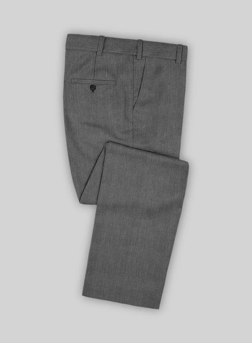 Cavalry Twill Gray Wool Suit