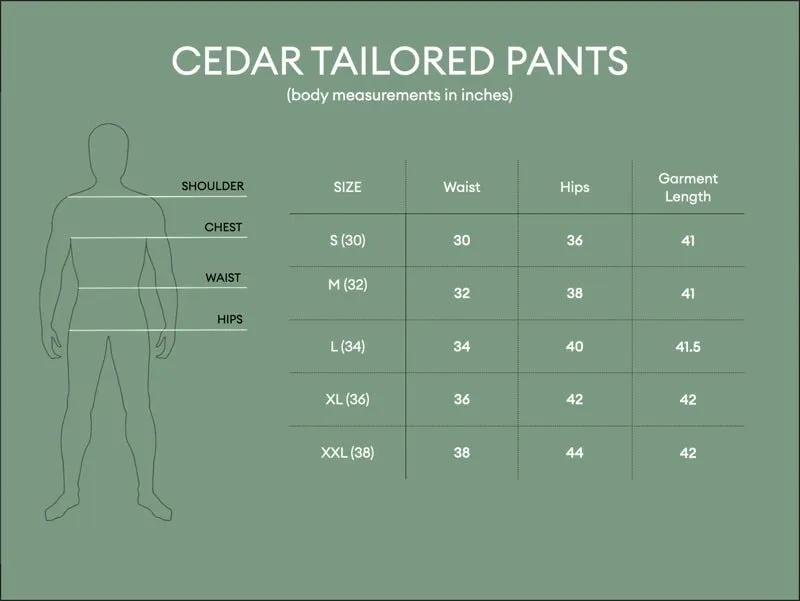 Cedar Tailored Pants - Black