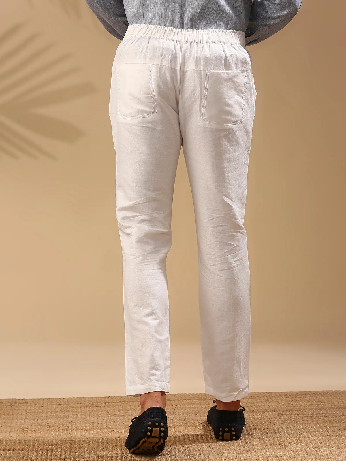 Cedar Tailored Pants- White