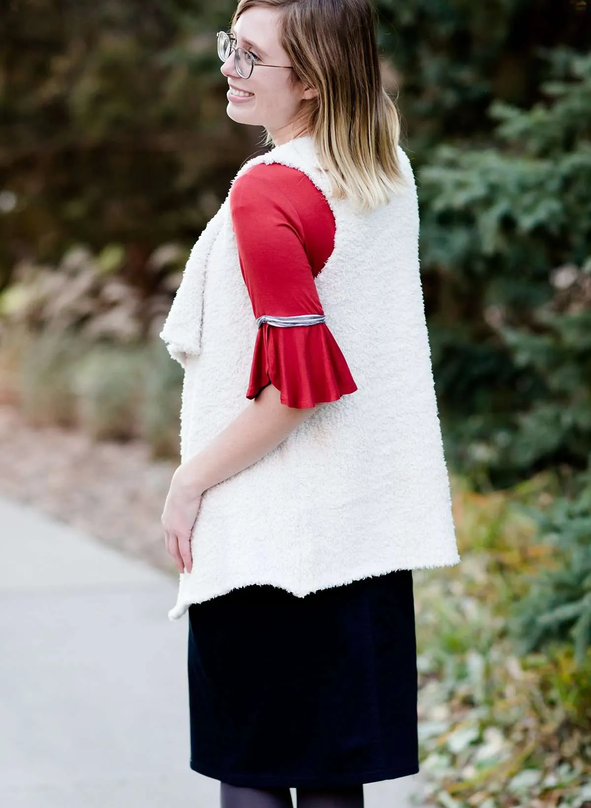 Cozy Drape Front Vest