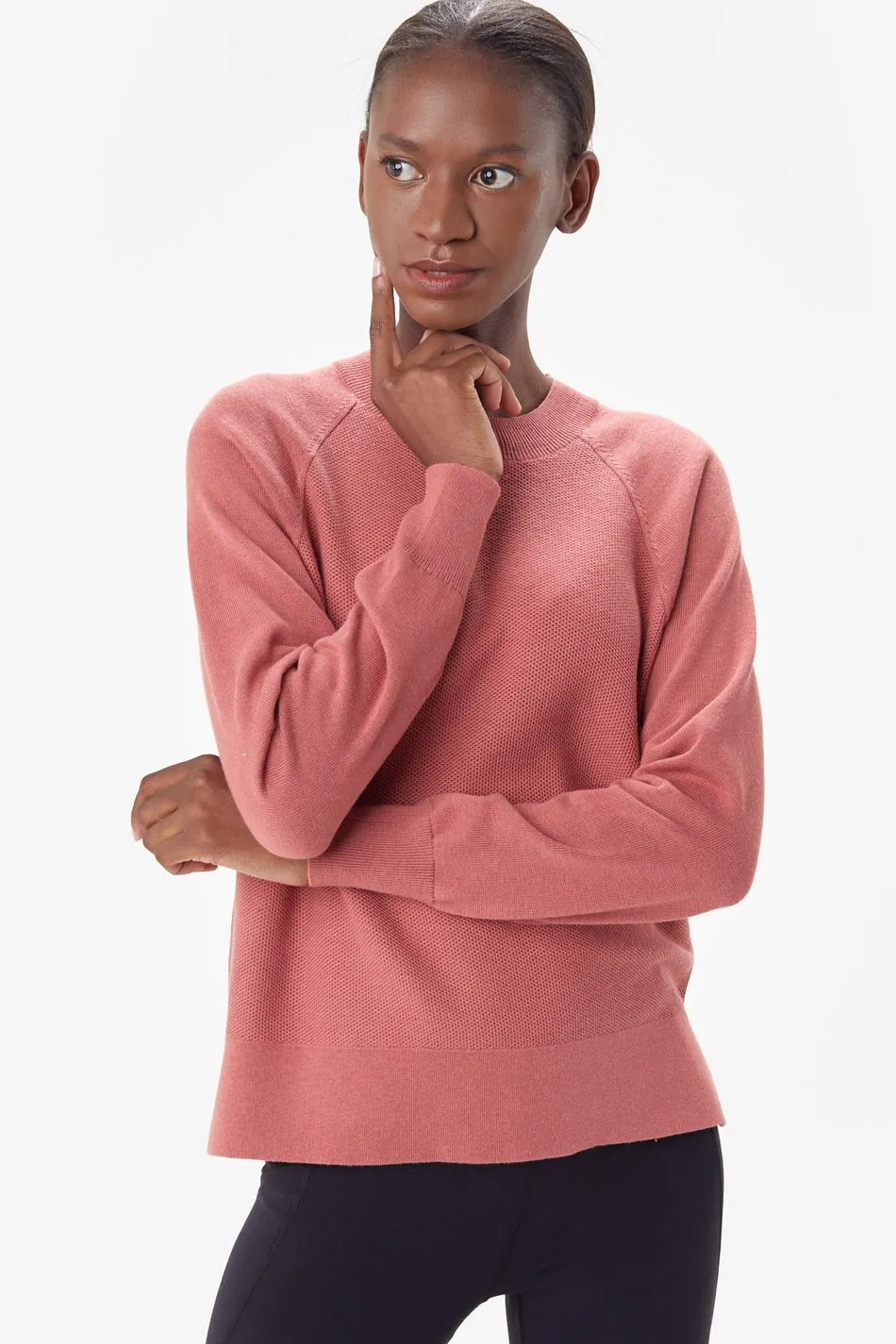 COZY MOCK NECK SWEATER