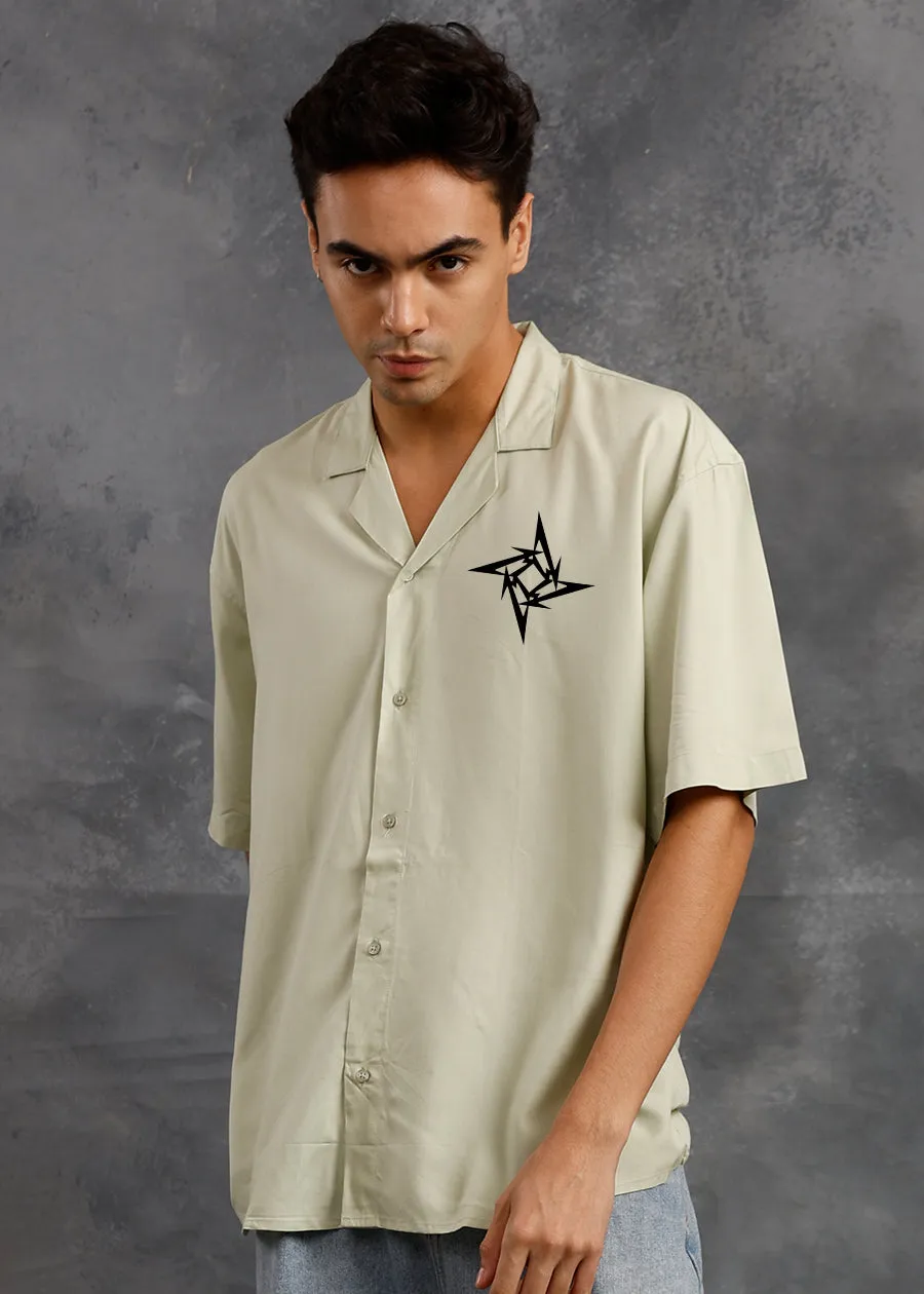 Devil Horns Mens Fluidic Oversized Shirt