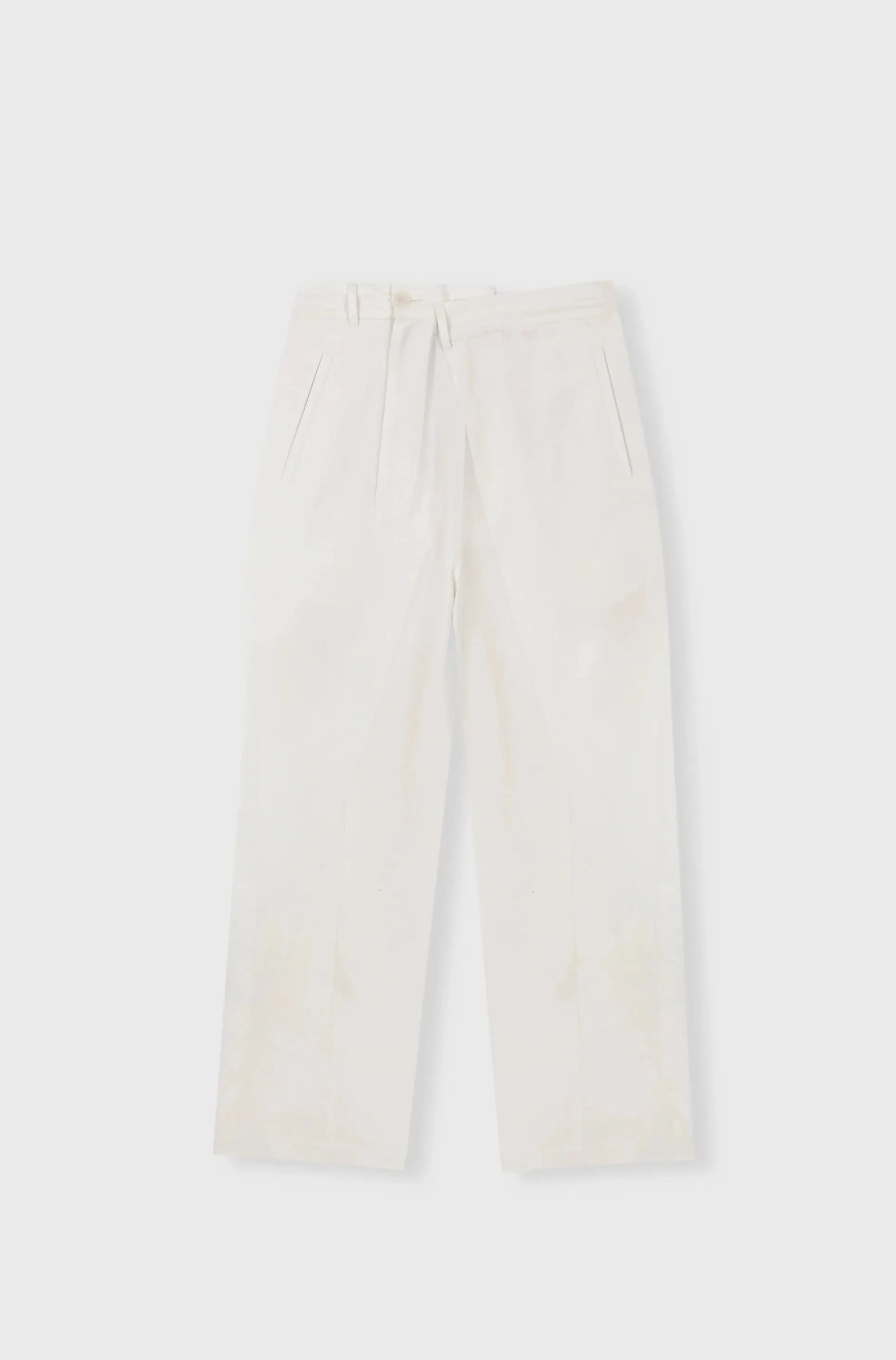 Draped Tailoring Pants, White