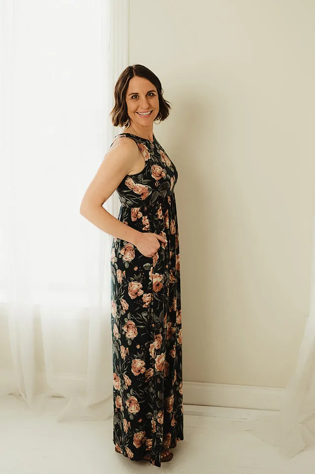 Elegant Floral Maxi Dress