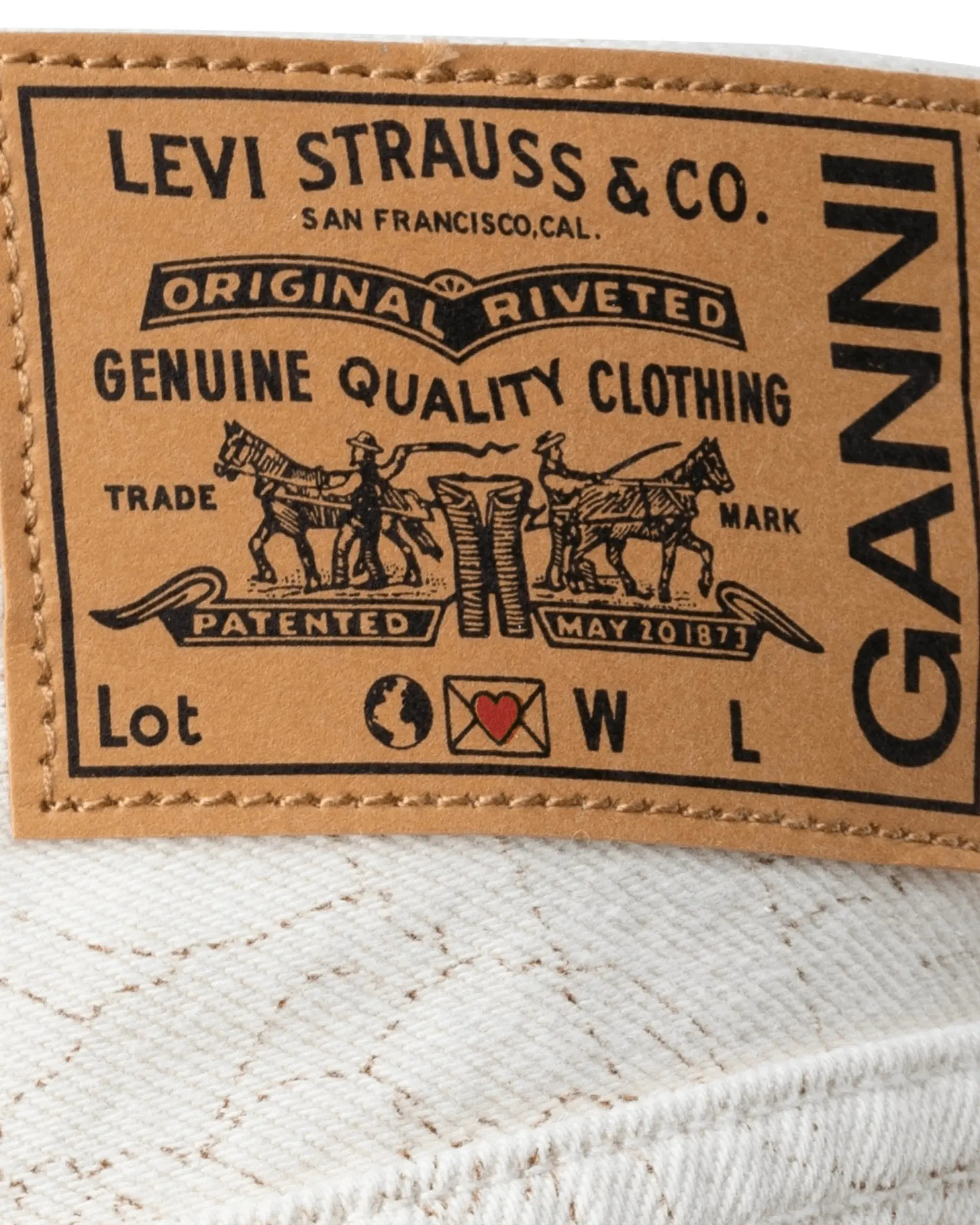 Ganni X Levi'S Printed High Waisted Relaxed Jeans