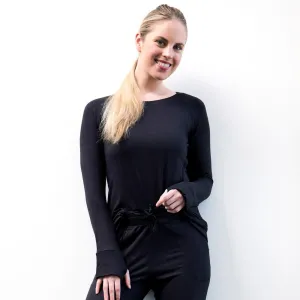 Hello Mellow Carefree Lounge Shirt Black