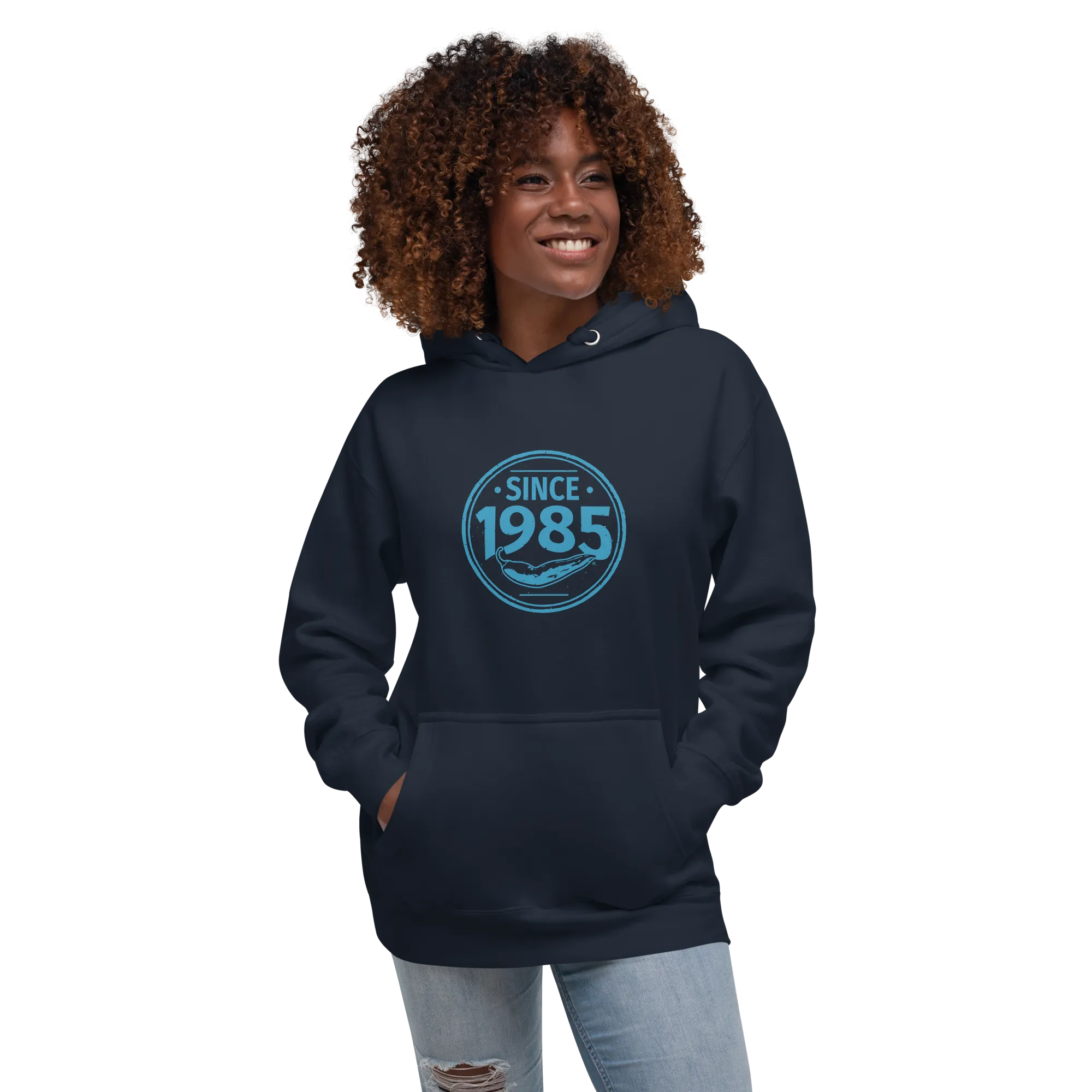 Hot Chillys 1985 Circle Logo Unisex Hoodie