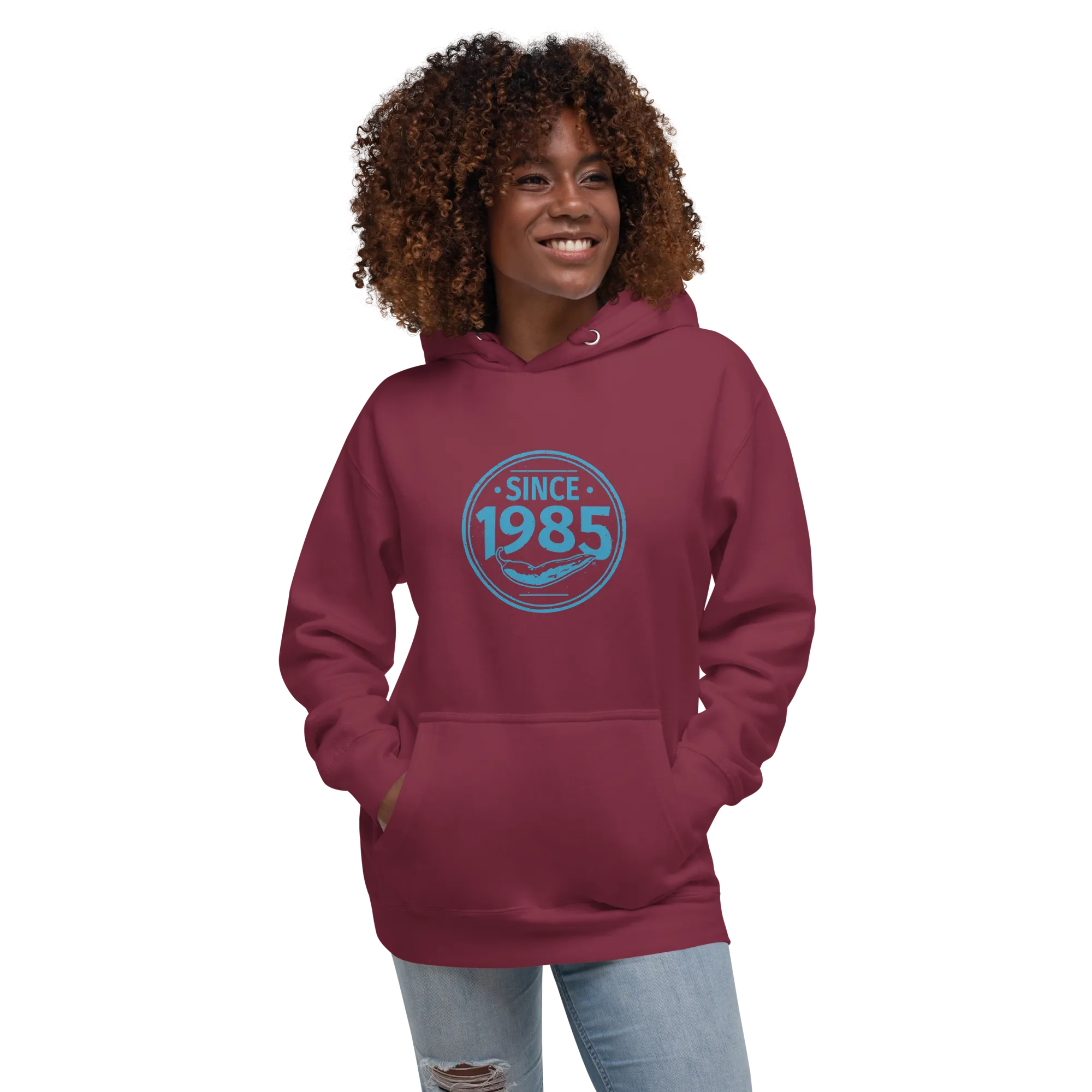 Hot Chillys 1985 Circle Logo Unisex Hoodie