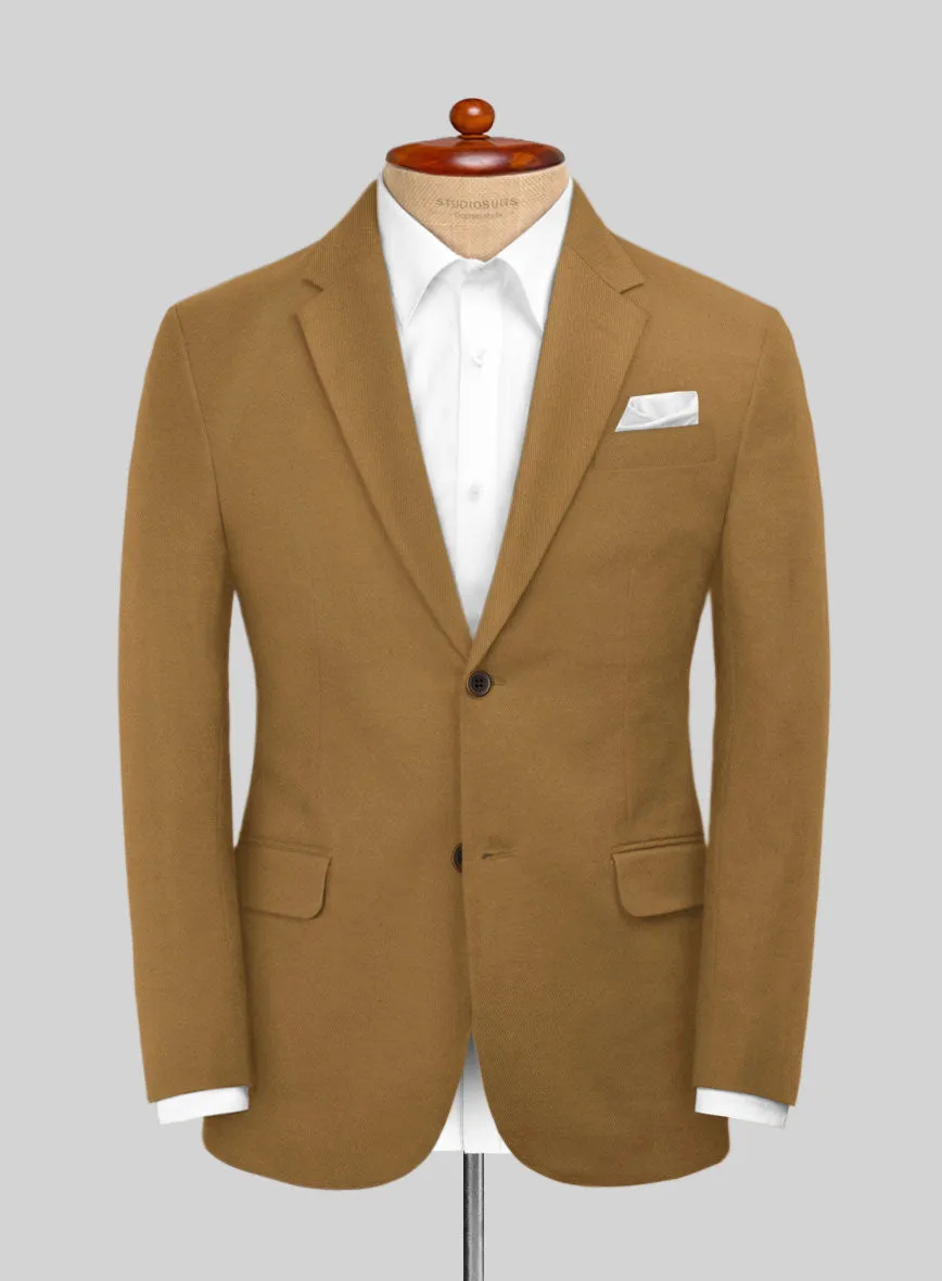 Italian Tan Cotton Stretch Suit