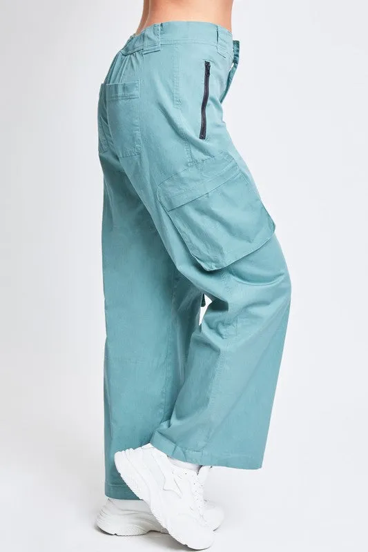 Jasmn-Jasmine Junior High-Rise Relaxed All Day Cargo Pants