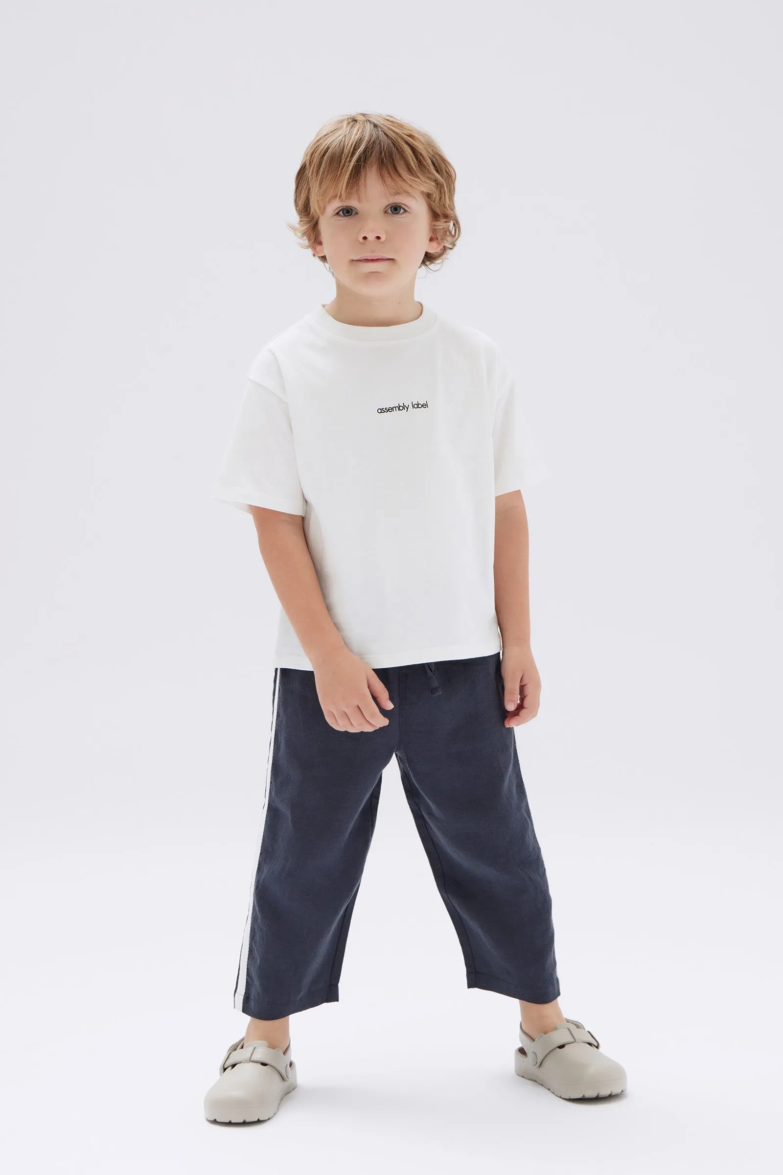 Kids Linen Racer Pant