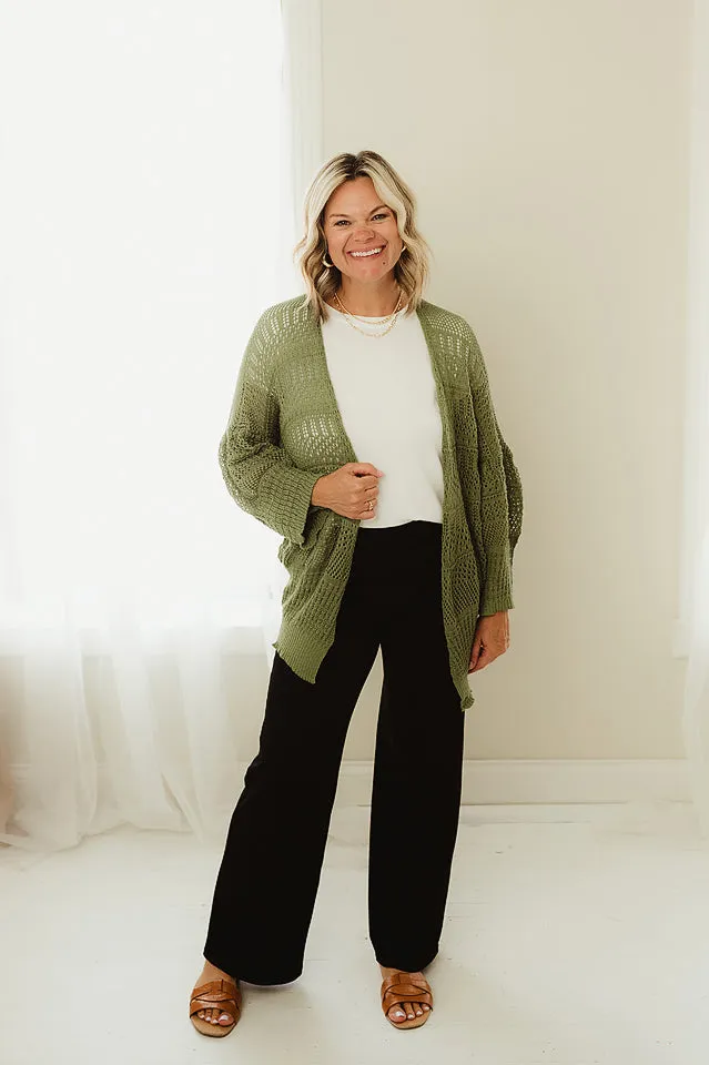 Knit Netted Cardi