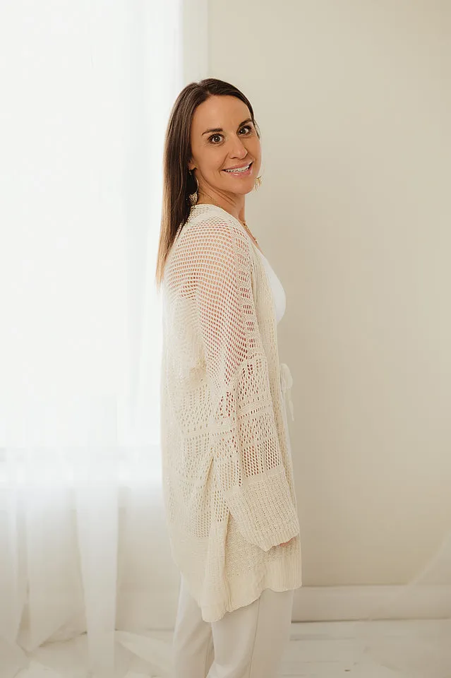 Knit Netted Cardi