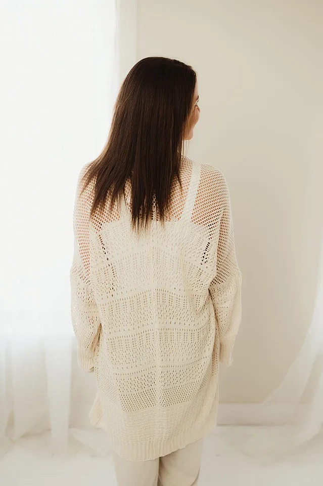 Knit Netted Cardi