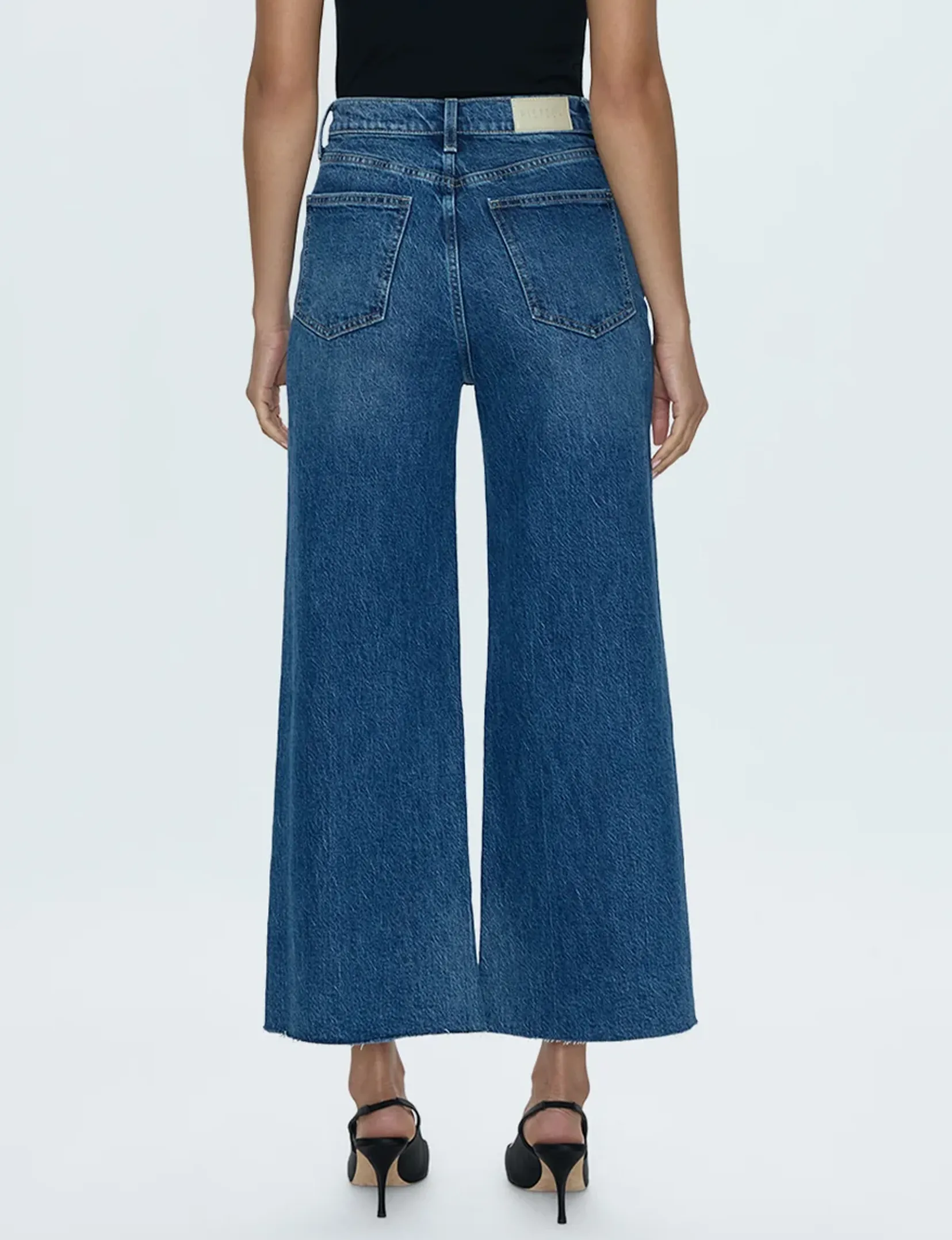 Lana Crop Wide Leg Denim, Palladium