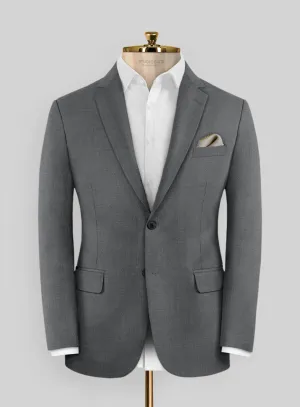 Marco Stretch Steel Gray Wool Jacket