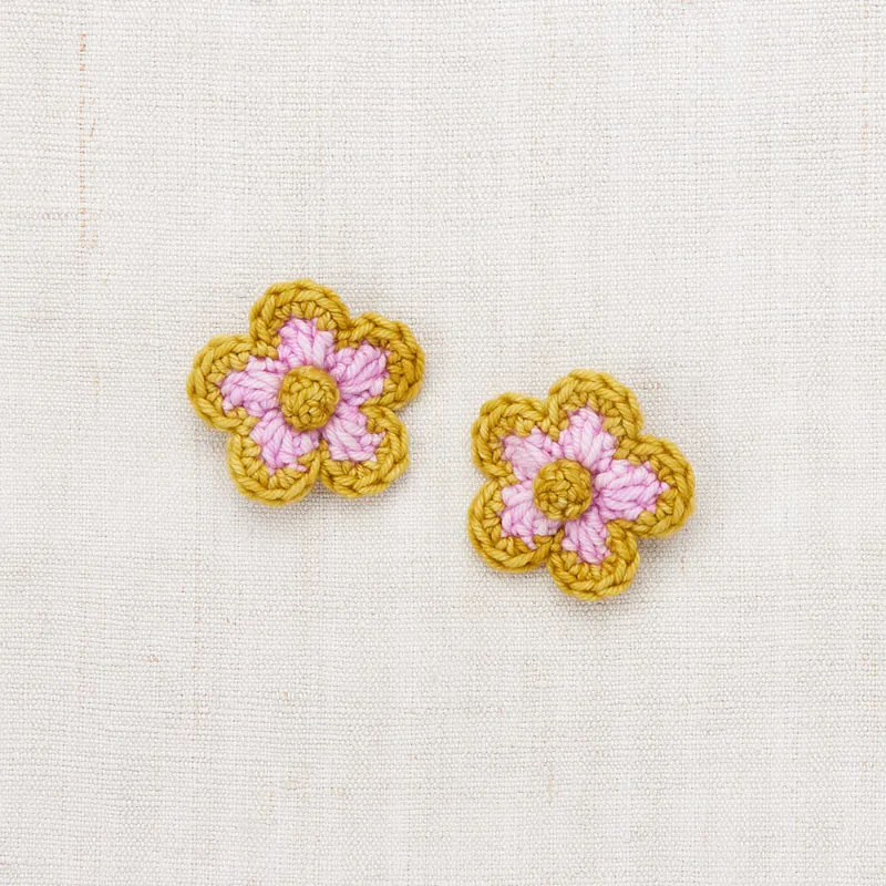 Misha & Puff - Medium Flower hair clips set - Pink Lilac