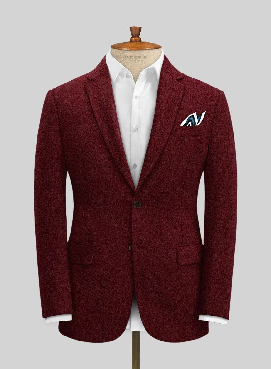 Naples Burgundy Tweed Suit