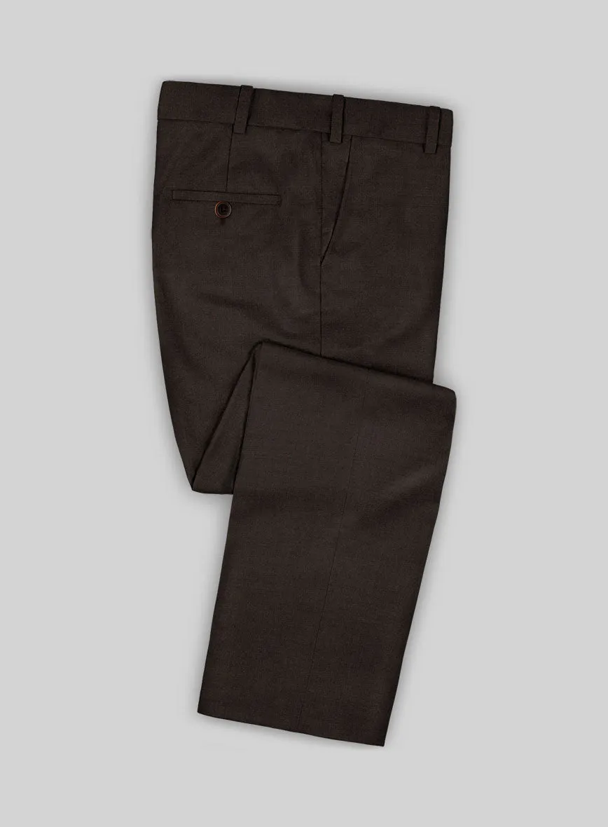 Napolean Dark Brown Wool Suit