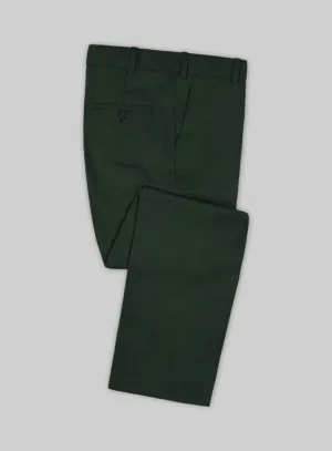 Napolean Dark Green Wool Pants