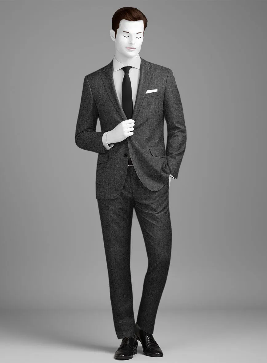 Napolean Stretch Dark Gray Wool Suit