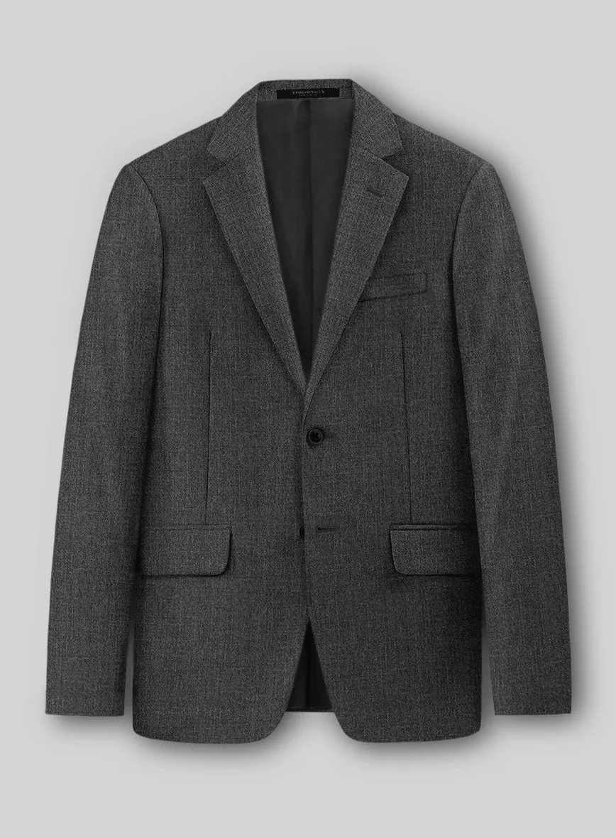 Napolean Stretch Dark Gray Wool Suit