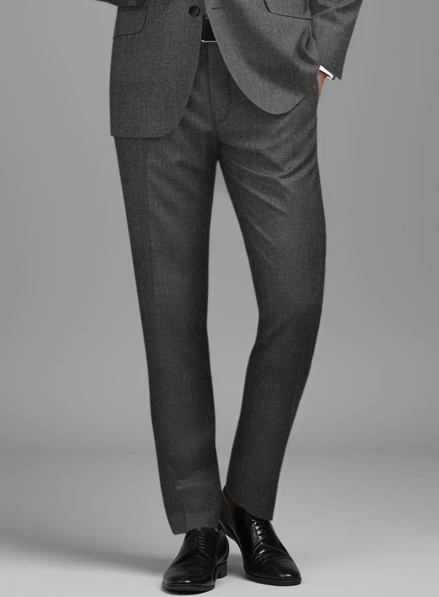 Napolean Stretch Dark Gray Wool Tuxedo Suit