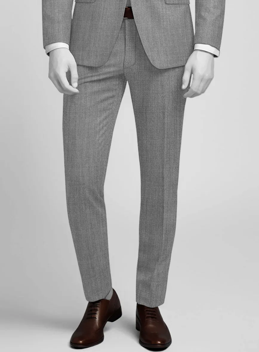 Napolean Stretch Mid Gray Wool Pants