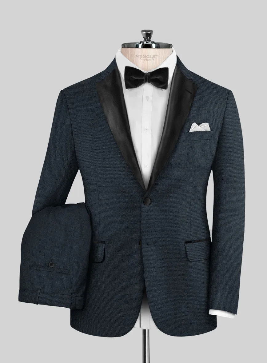 Napolean Stretch Sailor Blue Wool Tuxedo Suit