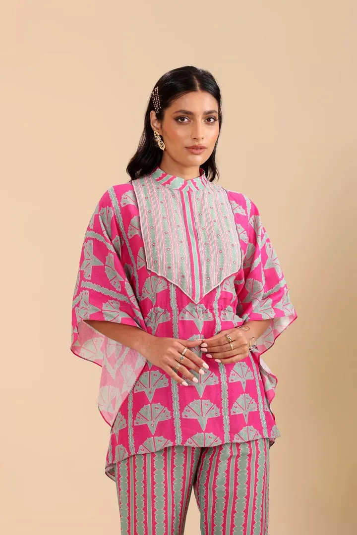 Naqsh Embellished short kaftan set