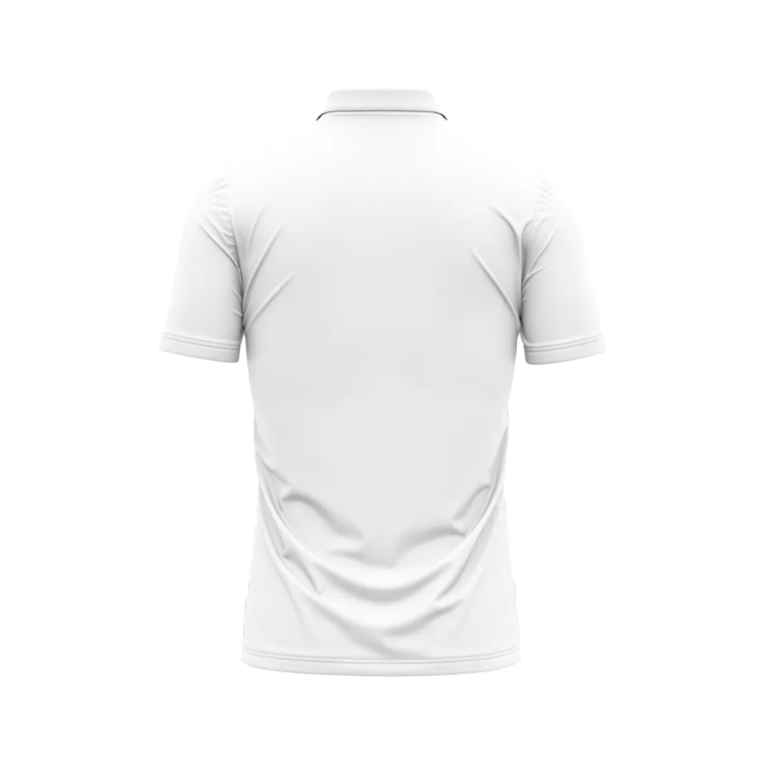 Next Print Customized Polo Neck White Jersey NPTS27