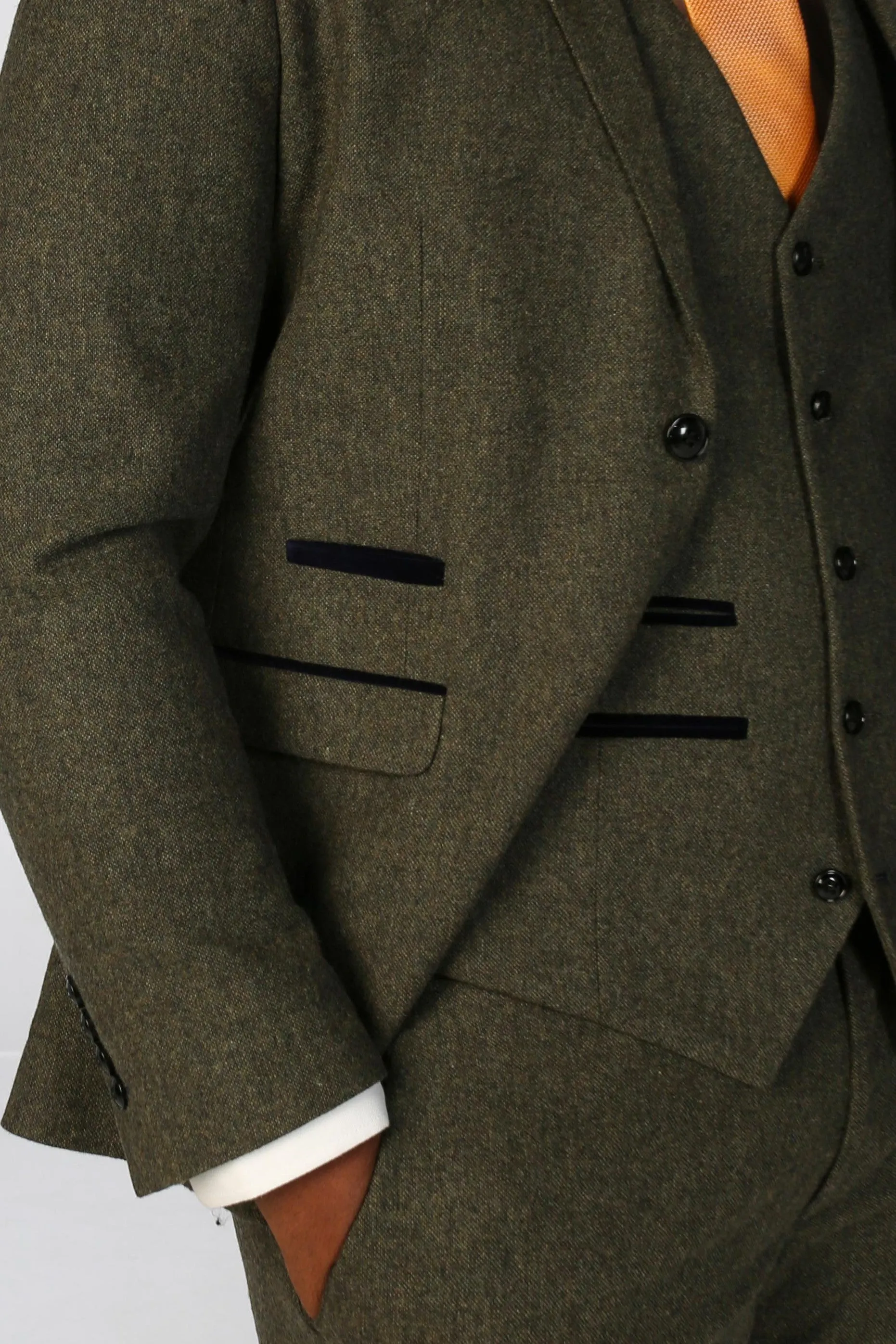 Oscar Green Tweed Three Piece Suit