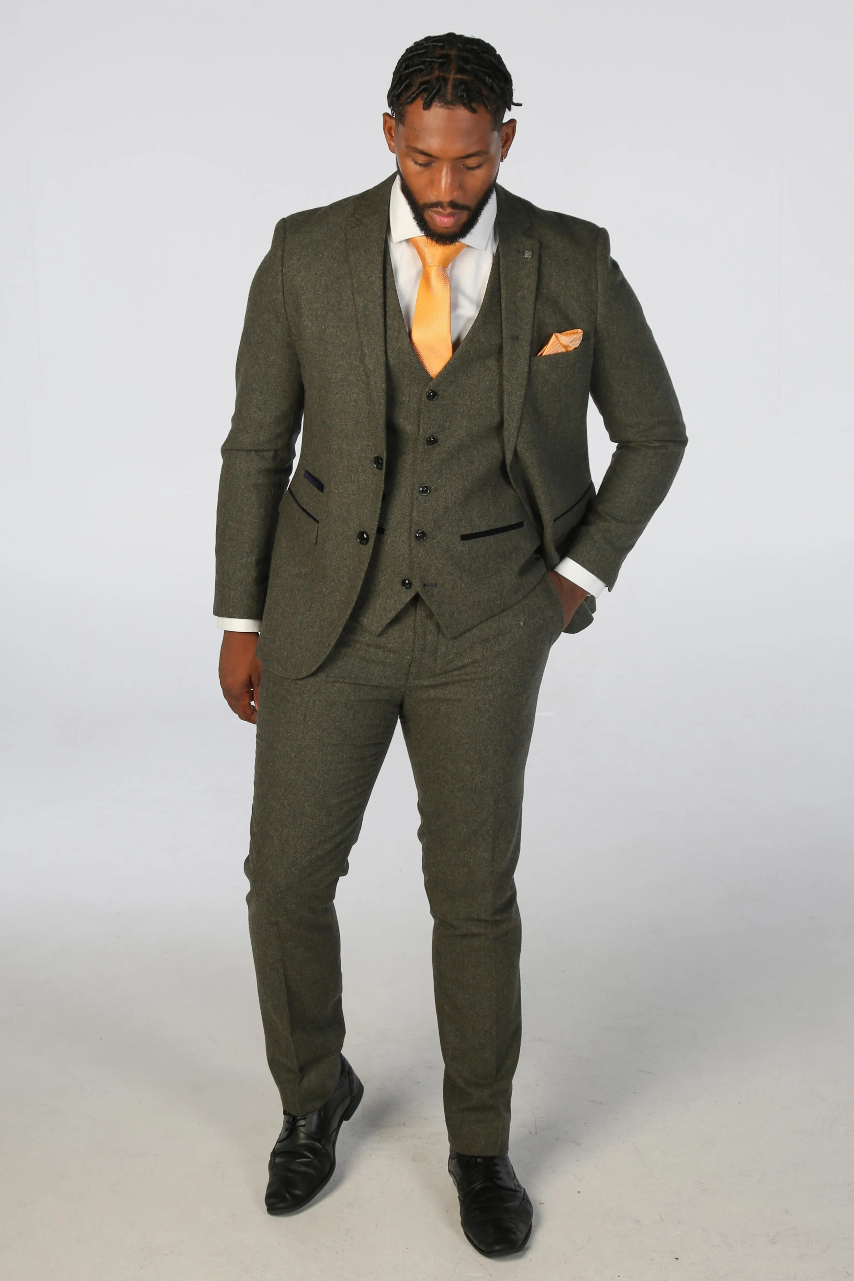 Oscar Green Tweed Three Piece Suit