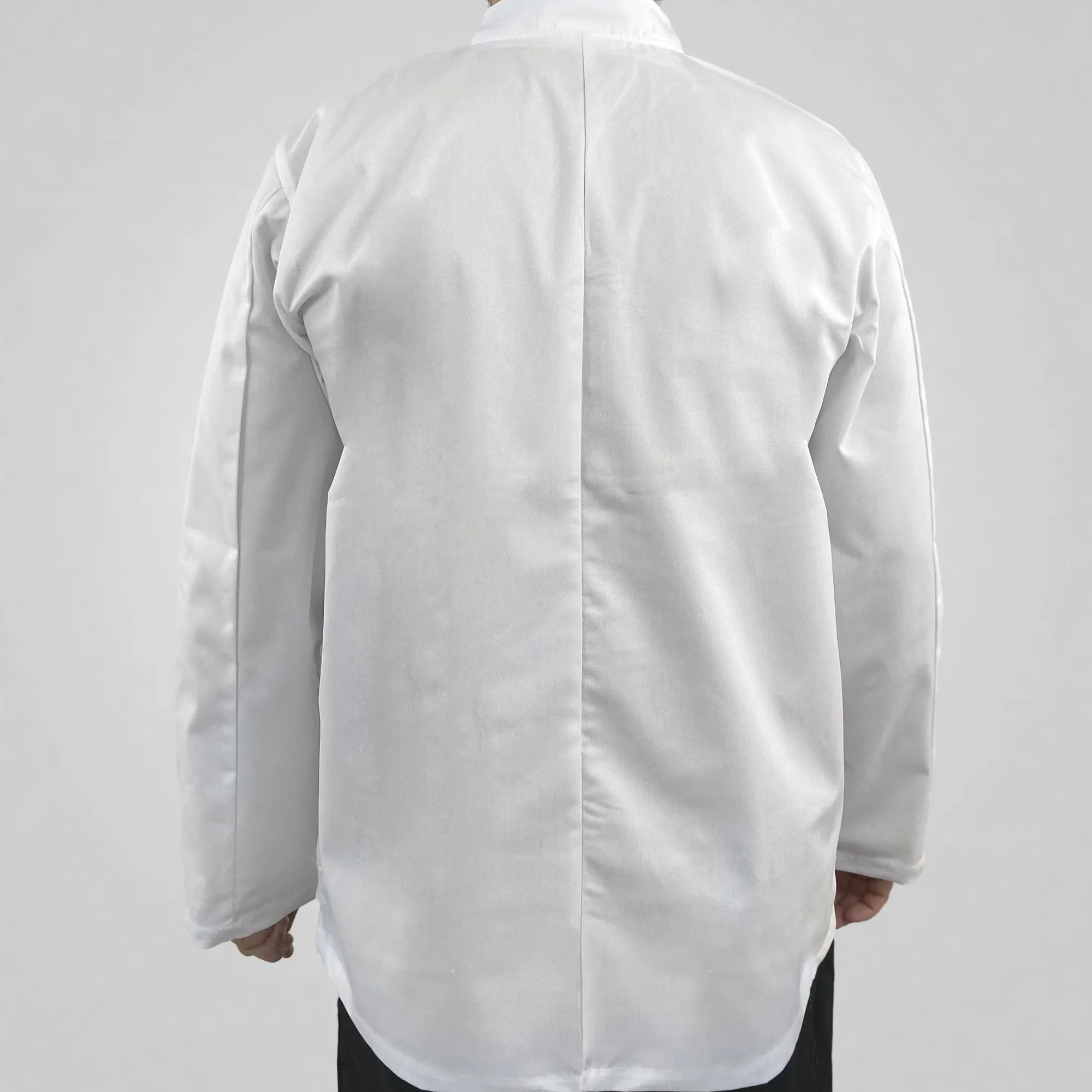 Pegasus Chefwear White Long Sleeve Chef Jacket with Press Studs