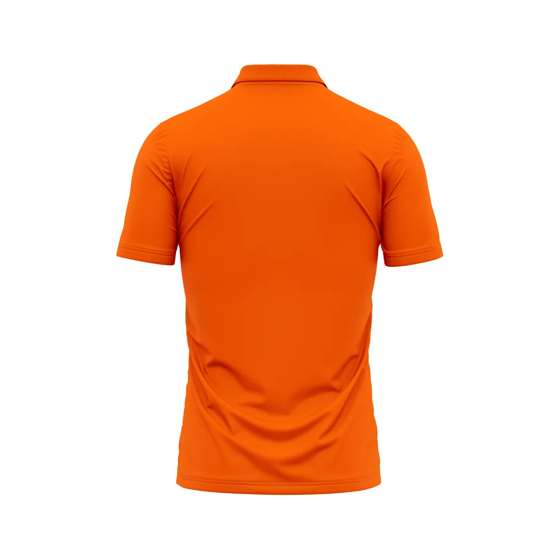 Polo Neck Printed Jersey Orange Design 29