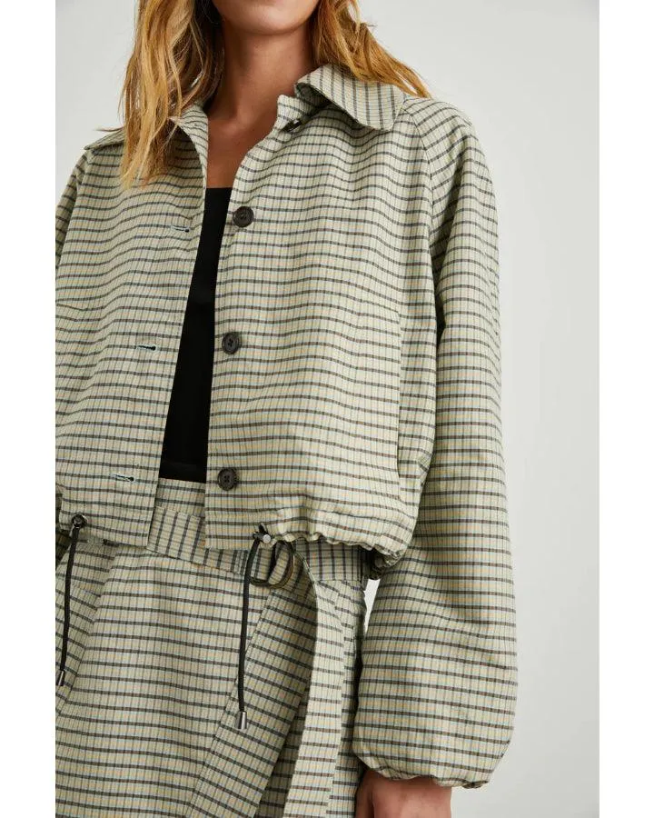 Rails North Sage Mini Check Jacket