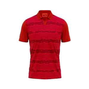 Red Polo Neck Half Sleeve T Shirt Nextprint M157