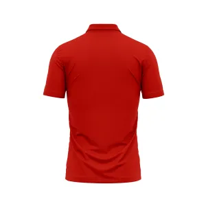 Red Polo Neck Half Sleeve T Shirt Nextprint