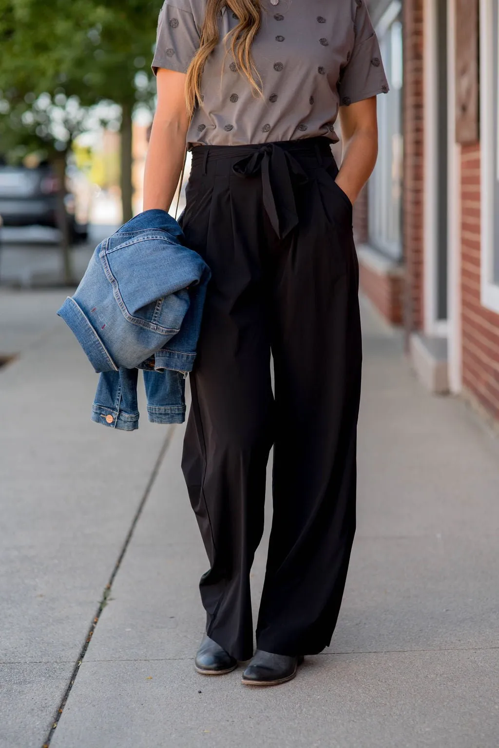 Relaxed Paper Bag Pants