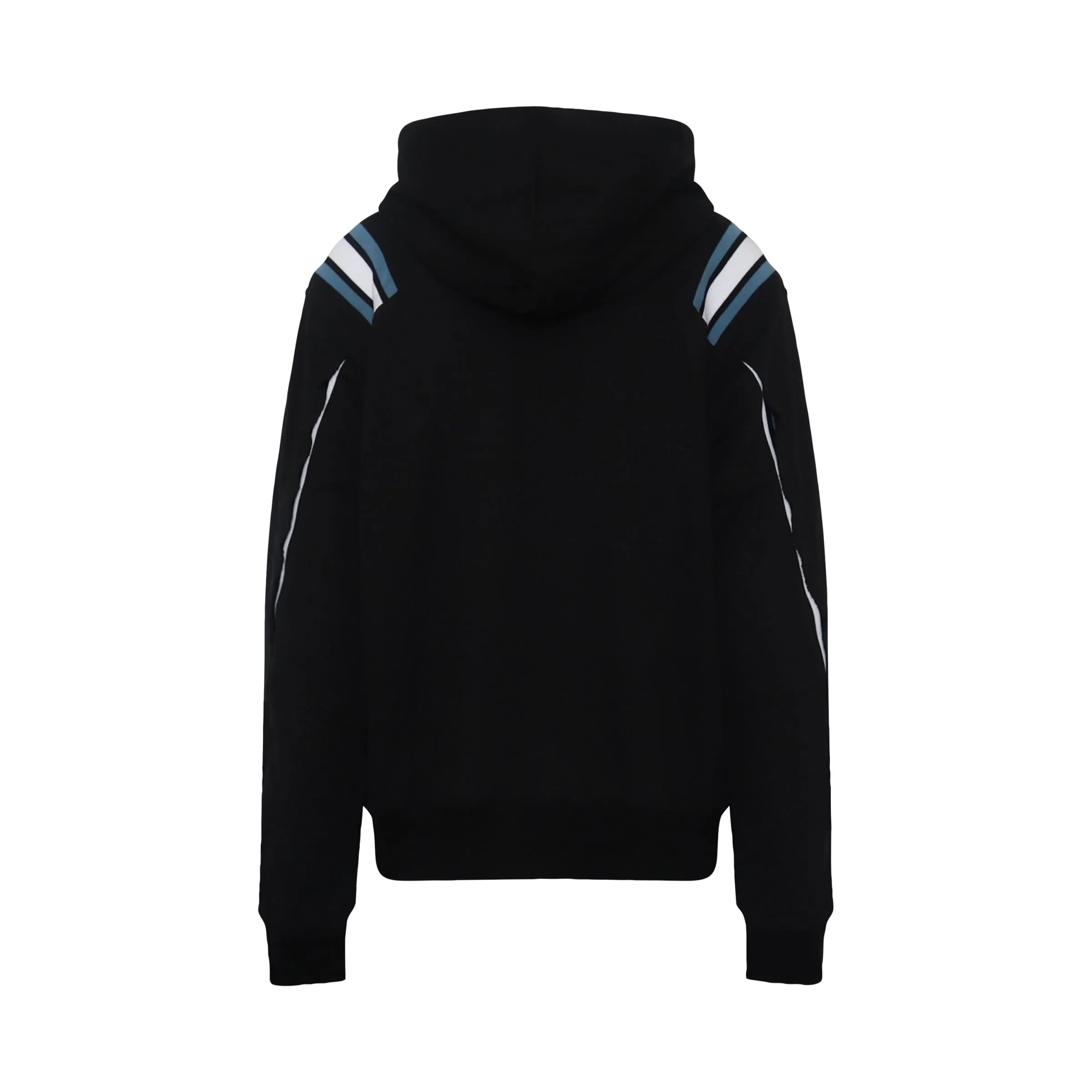 Rib XXL Hoodie in Black