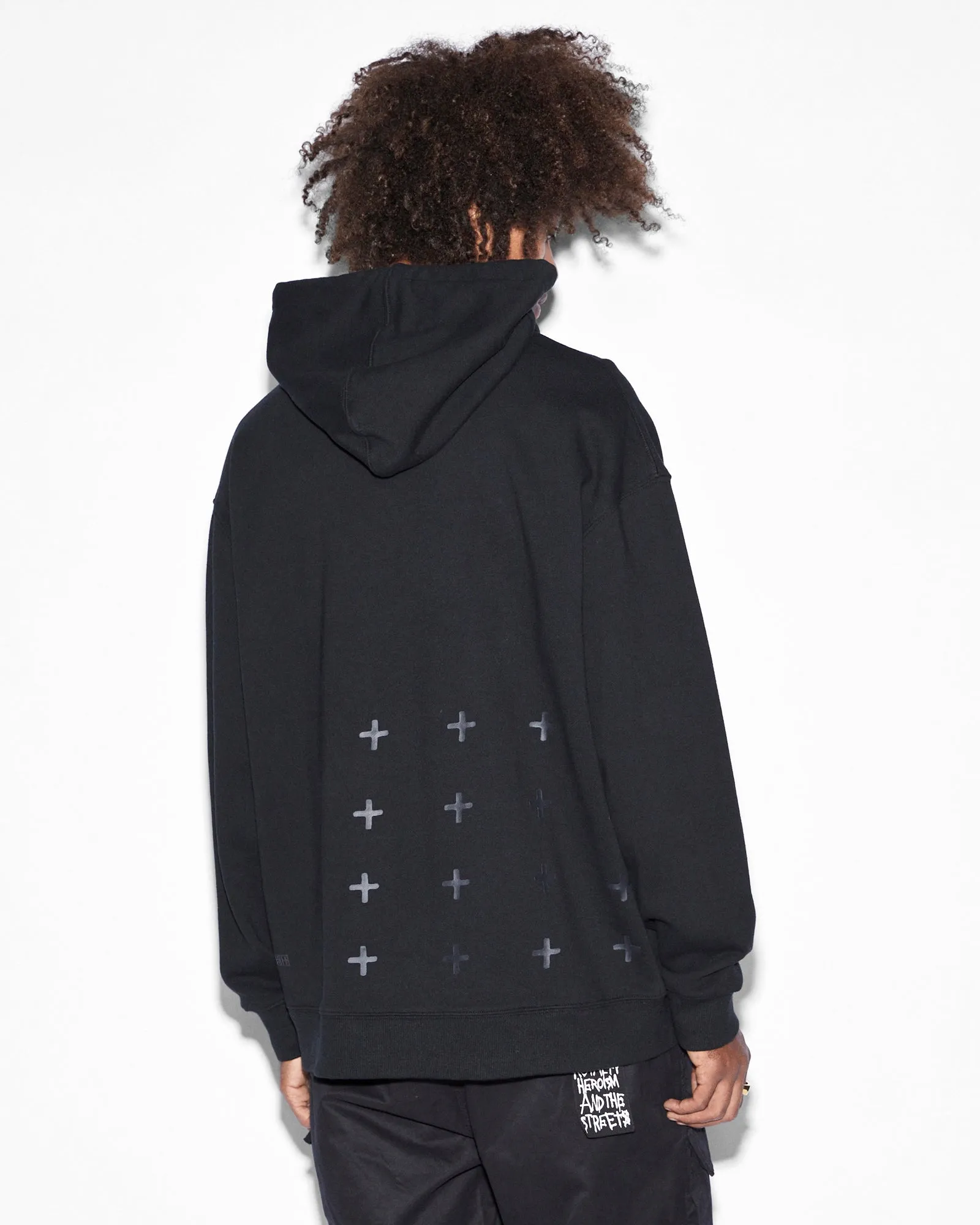 STEALTH BIGGIE HOODIE JET BLACK