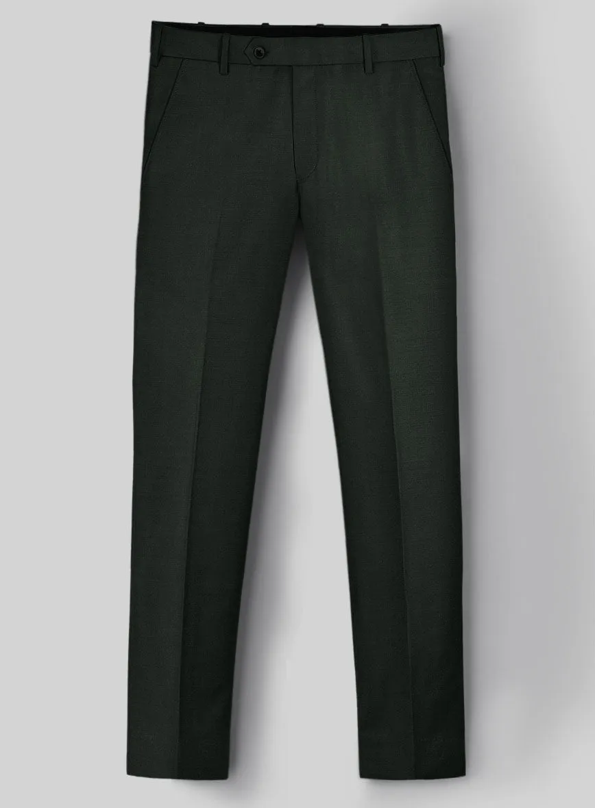 Stretch Green Wool Suit