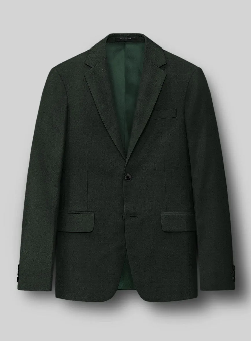 Stretch Green Wool Suit